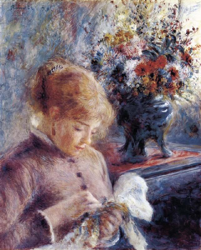 Pierre-Auguste Renoir Feune Femme cousant China oil painting art